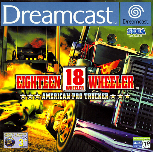 18 Wheeler American Pro Trucker box art for Sega Dreamcast